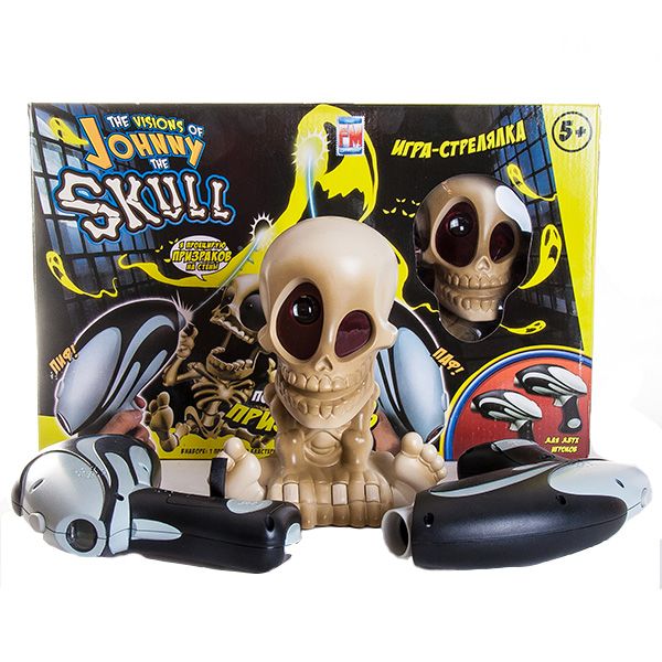Johnny the Skull интерактивная игрушка Проектор Джонни Череп игра стрелялки 0669-2