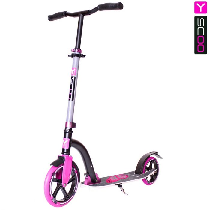Самокат Y-scoo RT 230 Slicker Family design Butterfly pink
