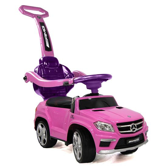 Детская машинка с ручкой Mercedes Benz свет, звук, A888AA-M / SXZ1578 розовый