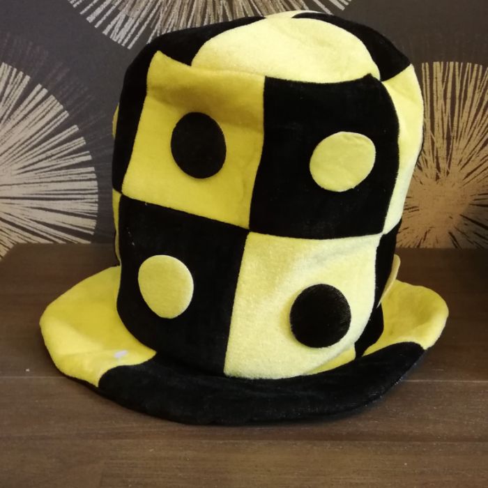 Колпак шутовской шляпа "Шашки" цвет желто-черный Е40263
