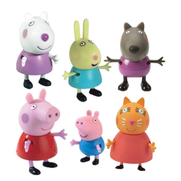 Игрушки Свинка Пеппа и друзья, 6 фигурок Peppa Pig 24312