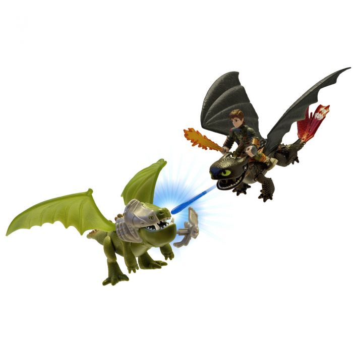 Игрушки Драконы Dragons 2 Набор из 3 фигурок: Иккинг, Беззубик, Бронированный дракон 66599/1