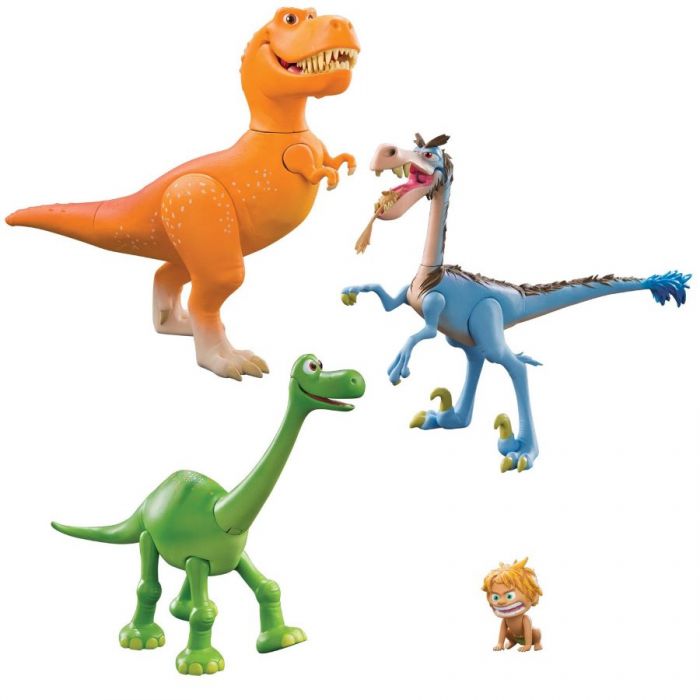 Игровой набор Хороший Динозавр Арло, Спот, Бабба и Ремси подвижные 62910