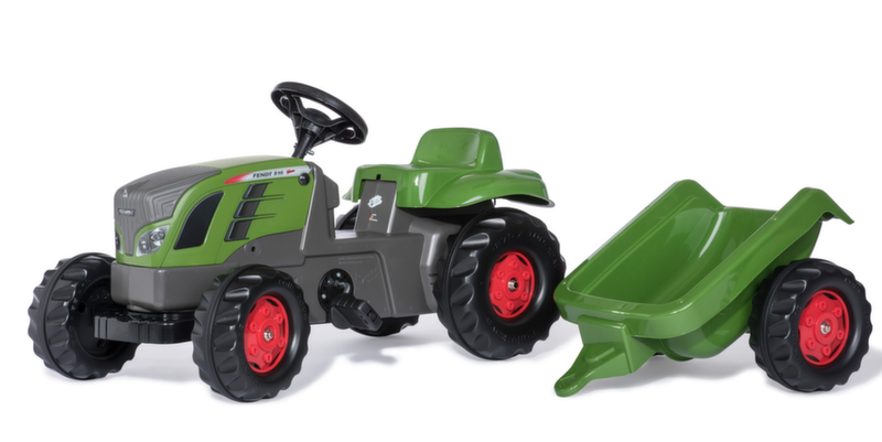 Детский трактор педальный с прицепом rollyKid Fendt 516 Vario 013166 от 2-х лет