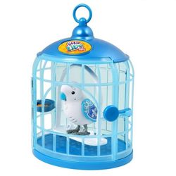 Интерактивная игрушка Little Live Pets Птичка в клетке 28223_синий