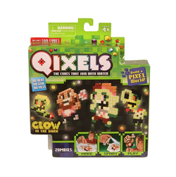 Qixels набор для творчества Квикселс Зомби, светится в темноте 87023