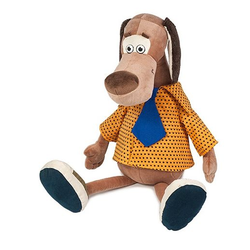 Мягкая игрушка Пес Барбос в рубашке с галстуком 23 см MT-111605-23