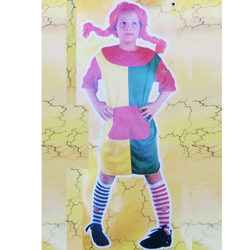 Карнавальный костюм детский "Пеппи длинный чулок" Е3388