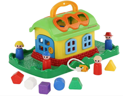 Развивающая игрушка Сказочный домик на лужайке Полесье 40 см, в сетке 48752