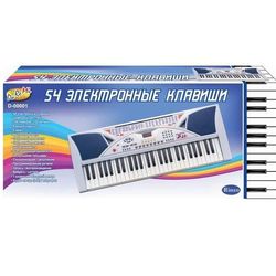 Синтезатор (пианино электронное), 54 клавиши с микрофоном D-00001