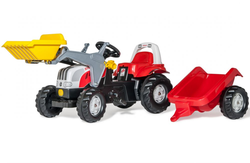 Rolly Toys Трактор педальный с ковшом и прицепом rollyKid Steyr CVT 6190 023936 от 2-х лет