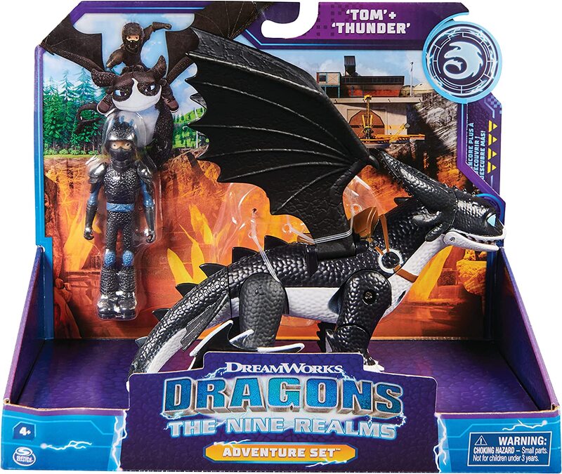 Дракон с викингом DreamWorks Dragons "The 9 Worlds" Tom and Thunder 6066397 Spin Master