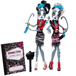 Куклы Монстр Хай Мяулодия и Пурсефона Meowlody and Purrsephone Zombie Shake Monster High