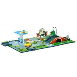 Робокар Поли Игровой набор Город с мостом + машинка Кэп Robocar Poli 83248