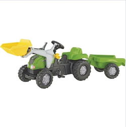 Rolly Toys Трактор педальный с прицепом и ковшом rollyKid Lader, rollyKid Trailer 023134 от 2-х лет