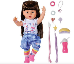 Интерактивная кукла Baby Born Сестричка Брюнетка 2022, 43 см Zapf Creation 830-352