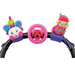 Набор развивающих игрушек для коляски: гусеничка, руль, телефон KA581