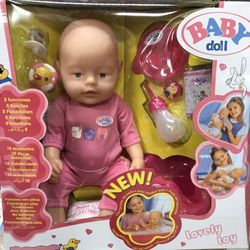 Пупс Baby Doll (пьет, сосет соску, писает) 38 см  B709396