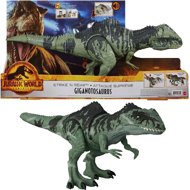 Динозавр Jurassic world Giant Dino Giganotosaurus Strike 'N Roar  55 см GYC94