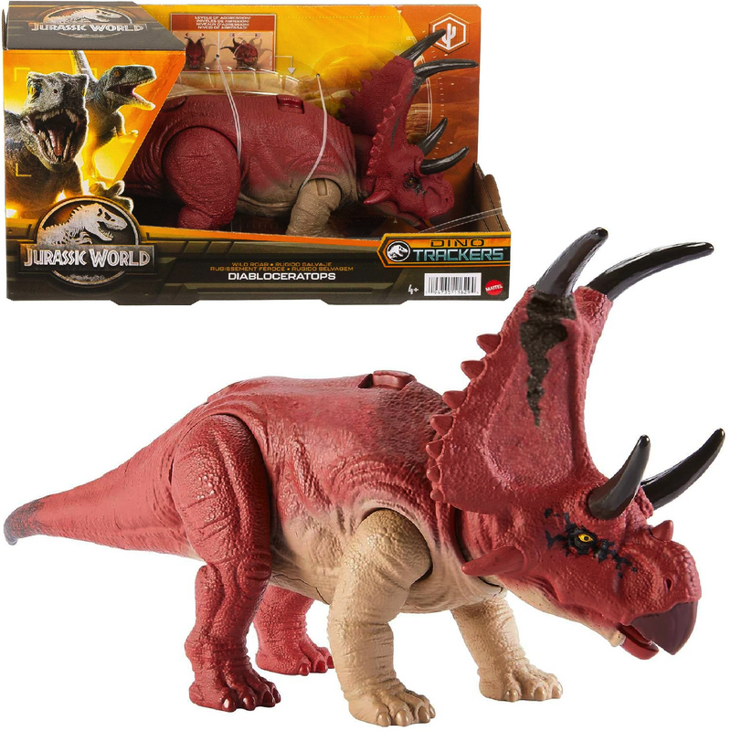 Динозавр Jurassic World Diabloceratops Wild Roar 29 см HLP16