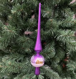 Новогоднее украшение Макушка для елки 30 см Н60620 фиолетовый