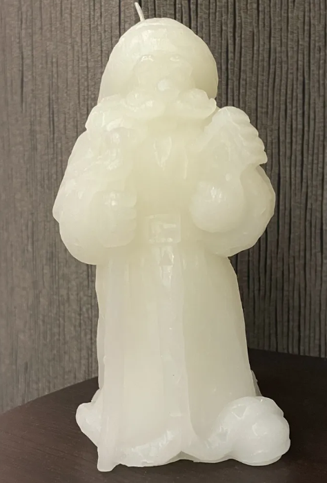 Новогодняя свеча с подсветкой LED дед мороз 16,5 см Н62509